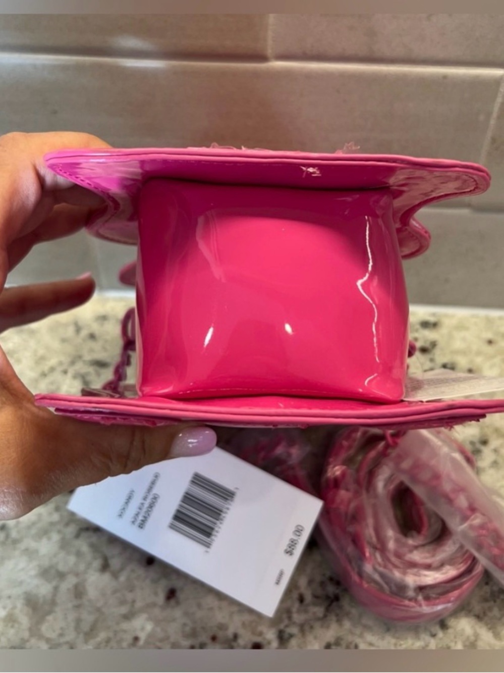 Betsey Johnson Hot Pink Gummy Bear Crossbody Bag - Picture 7 of 9